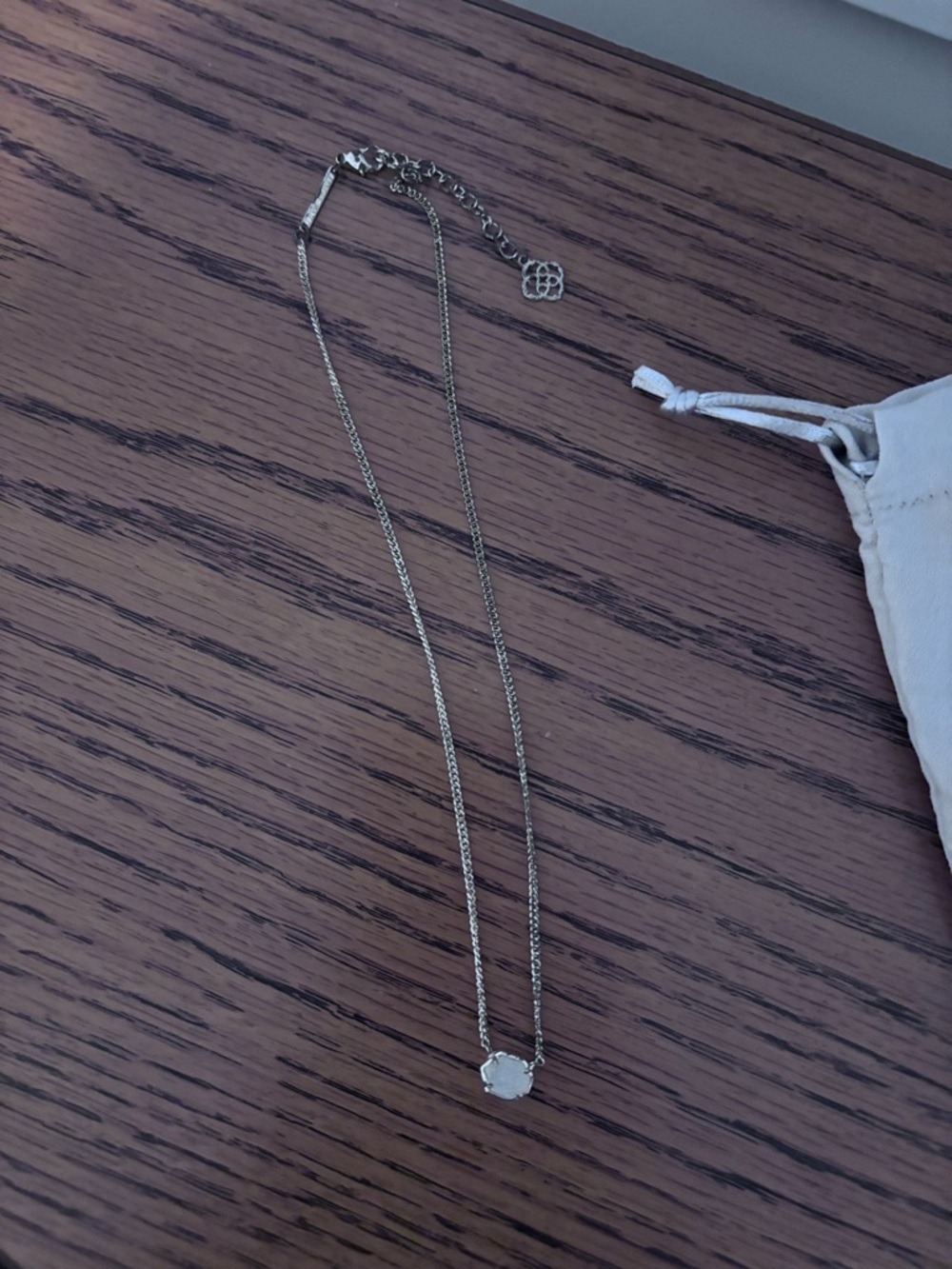 Kendra Scott Gold-Tone White Pendant Necklace